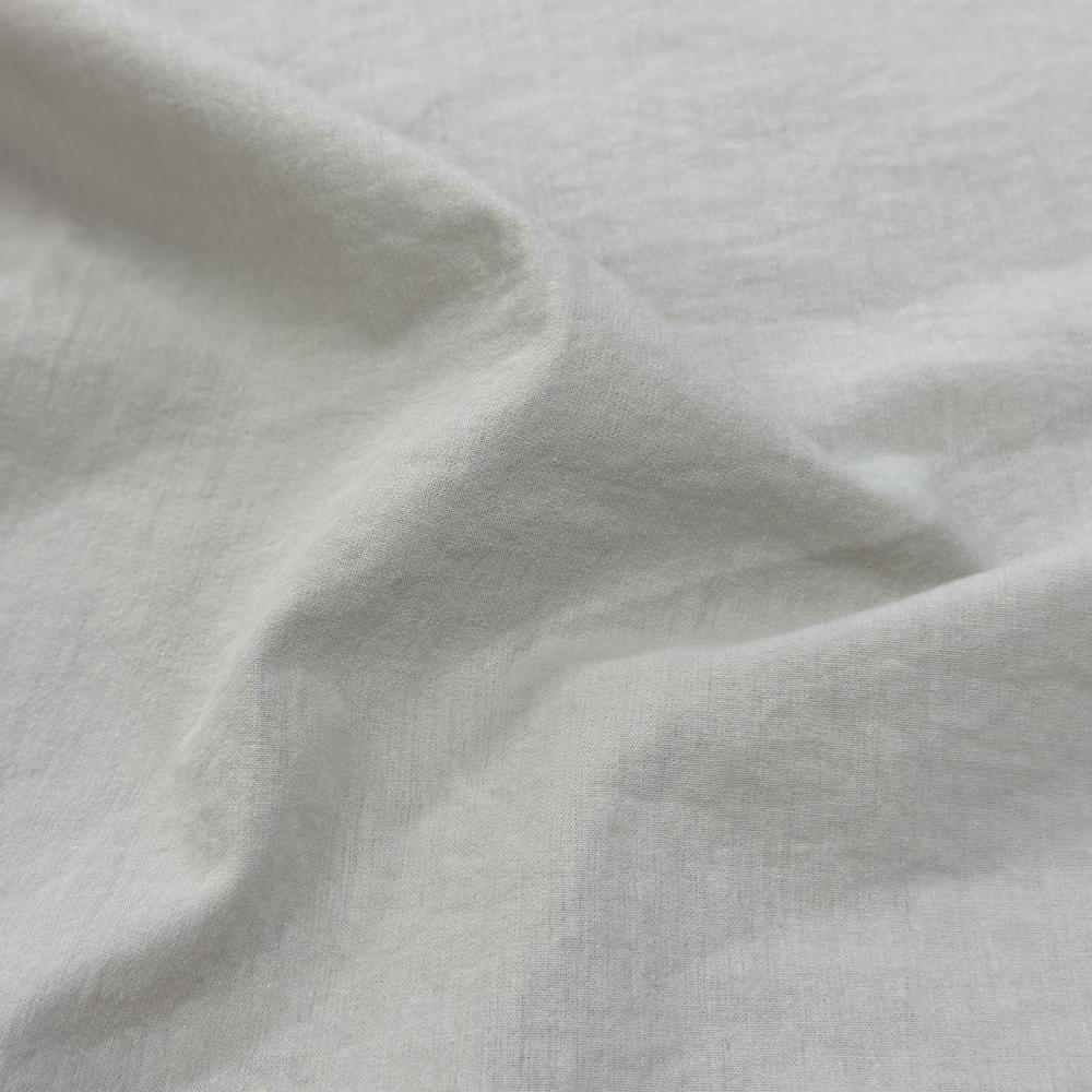 有機棉50/1強撚緊密府綢 復古水洗加工