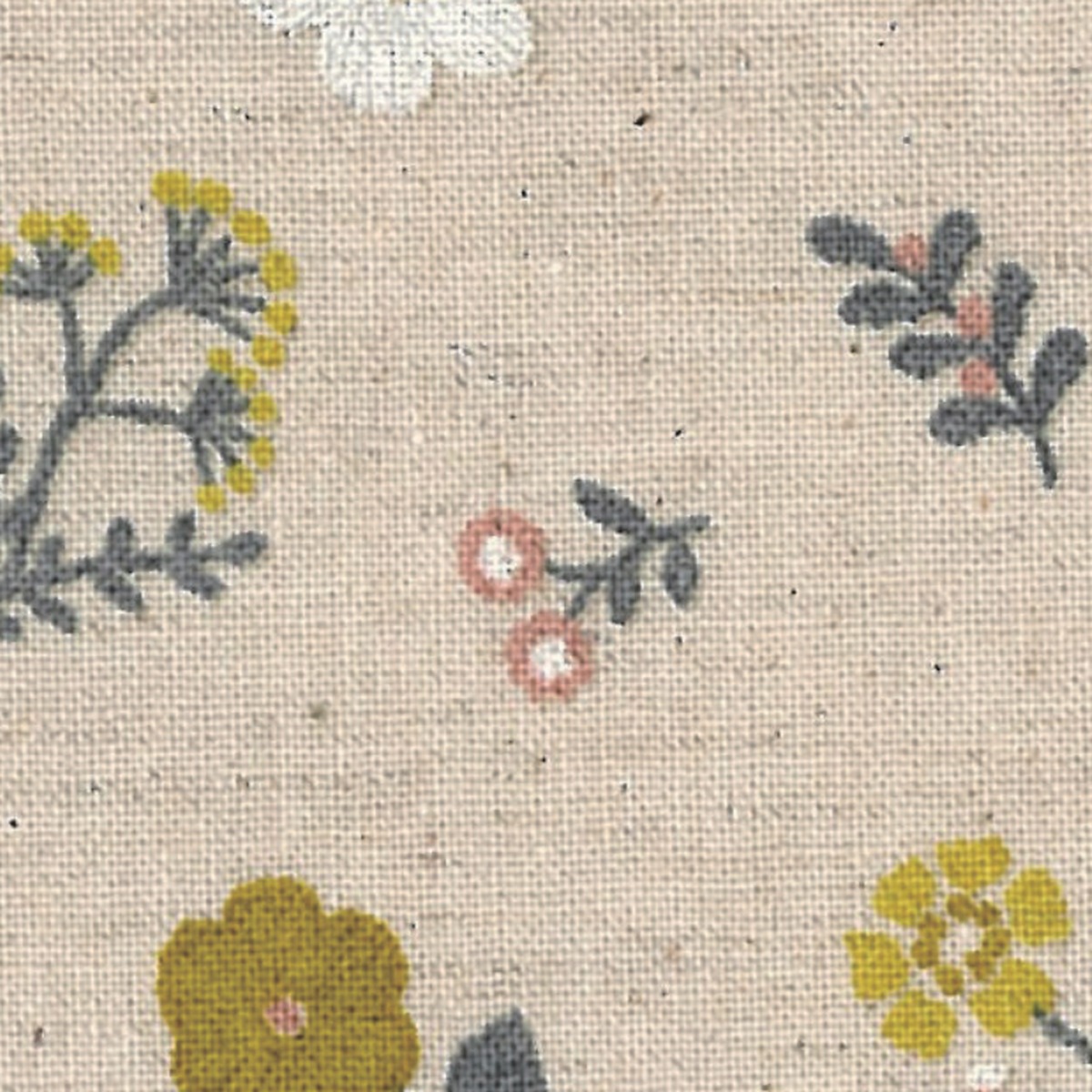棉麻刺繡風印花 平織細布
