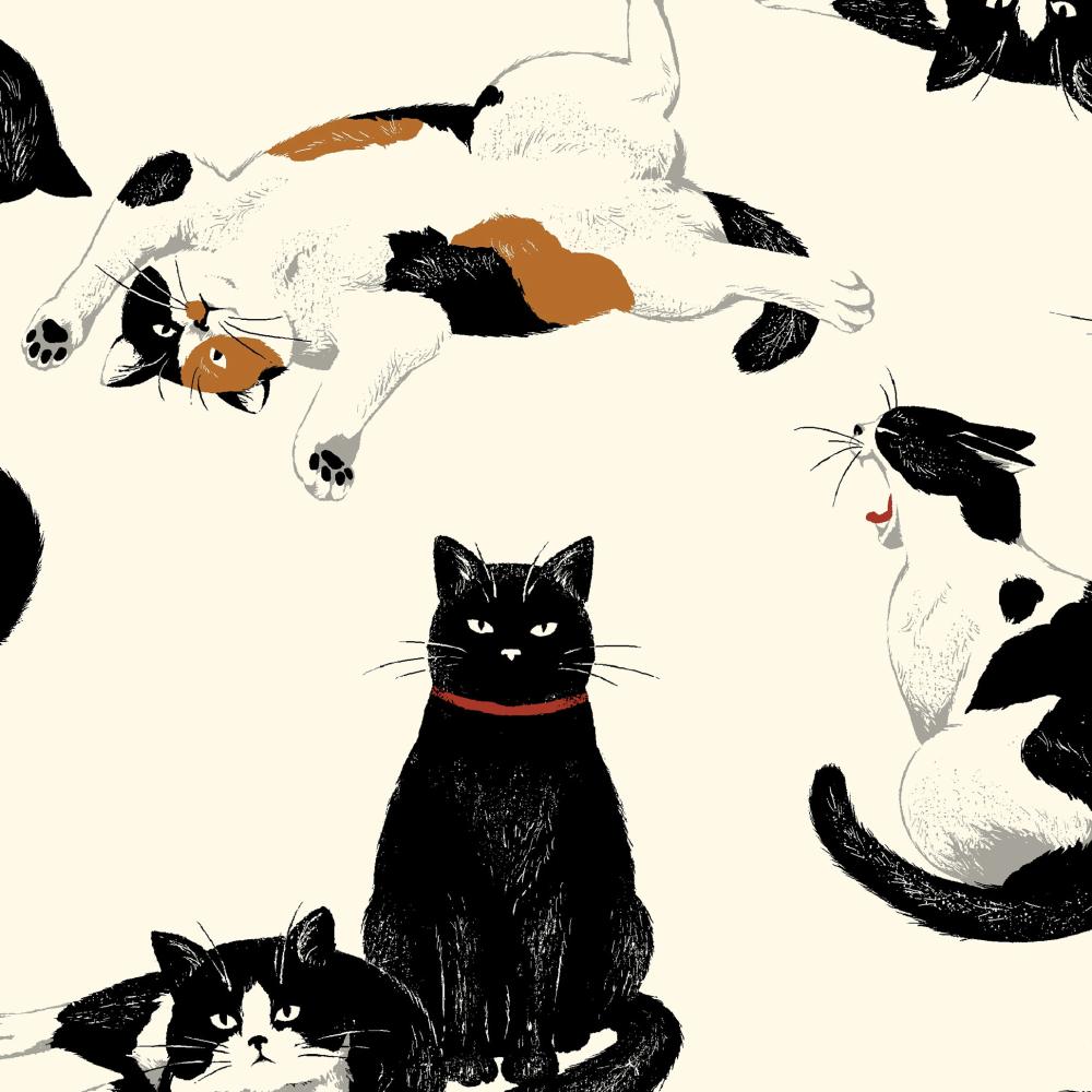 動物印花布