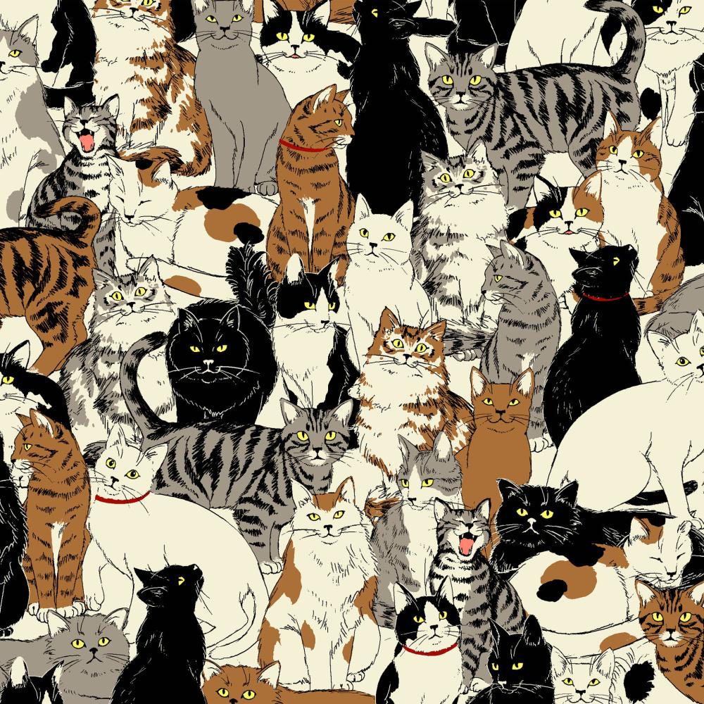 動物印花布
