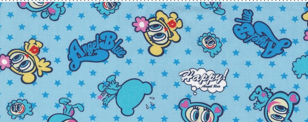 Angel Blue圖案牛津布