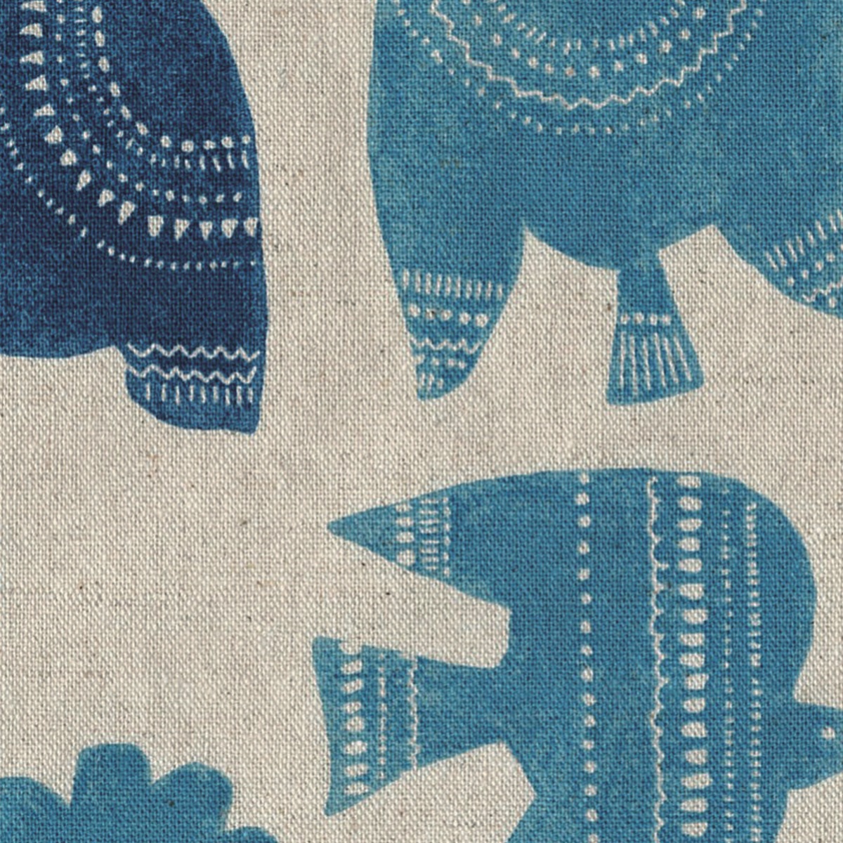 棉麻Nordic Animals 中厚布